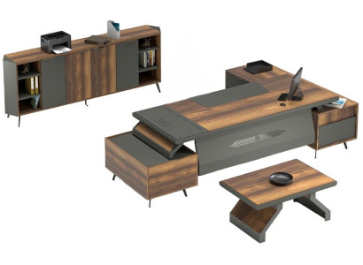 Escritorio mesa aparador oficina mobiliario set 3 piezas