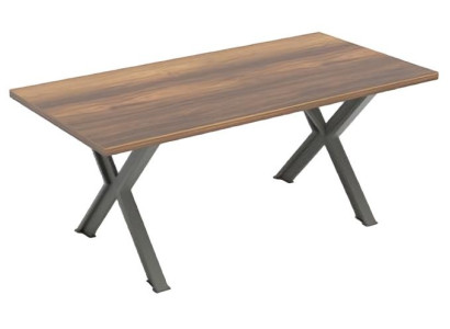 Escritorio de oficina mesa marrón habitación de trabajo rectangular moderno