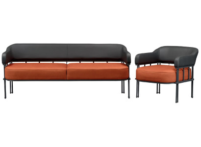 Juego de sofás de 2 piezas sillón sofá muebles de sala de estar de piel sofás modernos nuevos