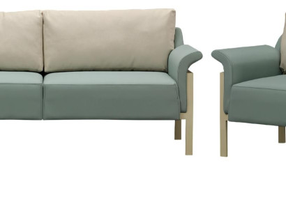 Conjunto de sofás lujoso 3+1 plazas sillón grupo salón sofá de piel moderno