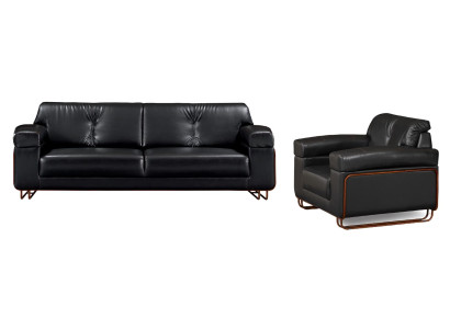 Juego de sofás de lujo 3+1 plazas grupo salón sillón piel moderna sofá nuevo