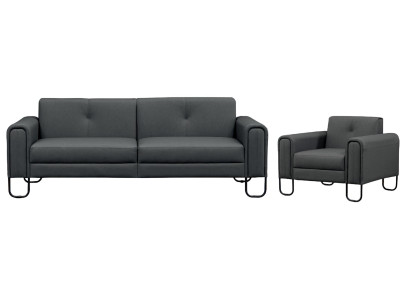Juego de sofás de salón 3+1 plazas sillón sofá lujo moderno set de 2 piezas