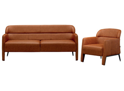 Juego de 2 piezas sillón lujo muebles sofá sillón sofá tapizado sala de estar madera