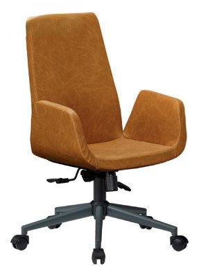Silla de oficina para jefe de madera para estudio, mueble, marrón, giratoria, conferencia