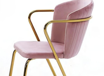 Conjunto de comedor mesa extensible mármol blanco sillas rosa acero 5 piezas