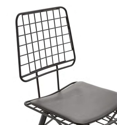 Muebles de comedor muebles de terraza sillas de metal mesa con borde natural naranja
