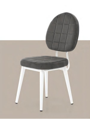 Silla de comedor, sillón, silla de salón negra blanca de madera