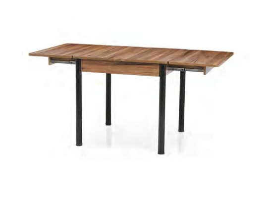 Conjunto de comedor mesa cuadrada de madera extensible sillas a cuadros