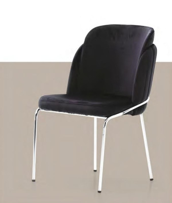 Mesa de comedor extensible efecto mármol brillante sillas negras metal comedor