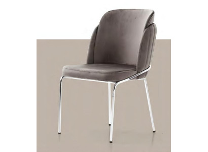 Sillón de sala Silla Silla de comedor Silla tapizada con patas de metal