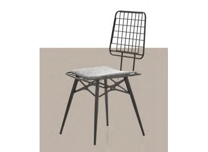 Silla de metal con cojín silla de jardín silla de terraza silla de comedor