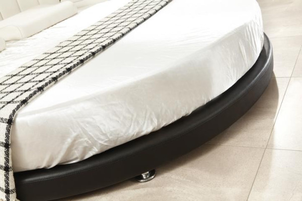Cama redonda moderna con iluminación LED