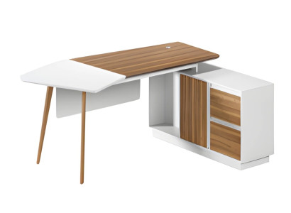 Escritorio de esquina moderno 240x90cm