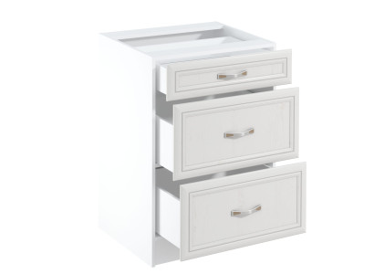 Mesa de cocina móvil con cajones