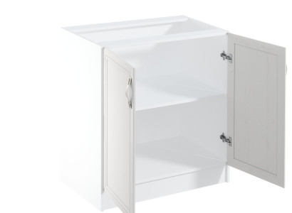 Mesa de cocina móvil con tablero blanco