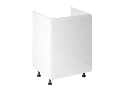 Armario móvil debajo del fregadero, armario de cocina blanco