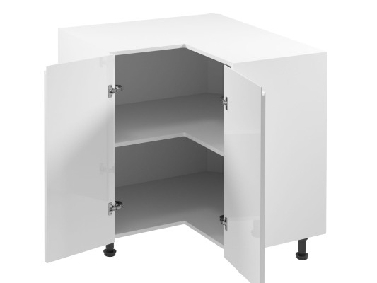 Mesa de comedor móvil en esquina