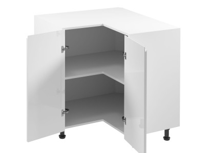 Mesa de comedor móvil en esquina