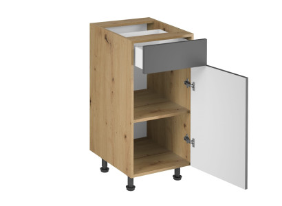 Mesa de cocina móvil con cajones y estantes