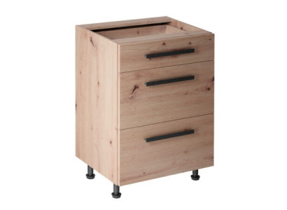 Armario móvil de madera con cajones