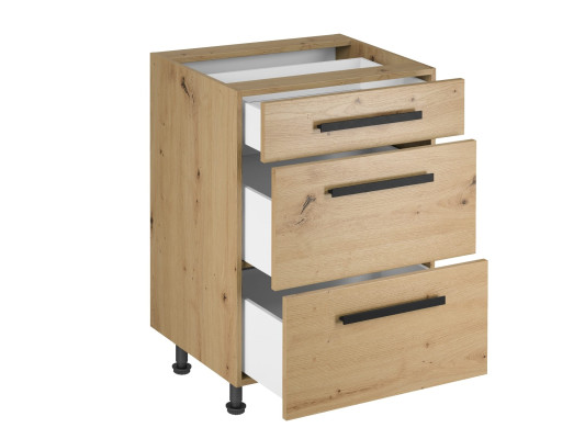 Armario móvil de madera con cajones