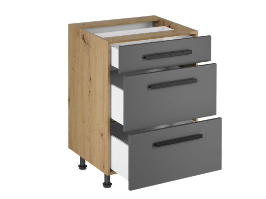 Cómoda con 3 cajones para la cocina