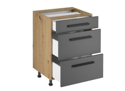 Cómoda con 3 cajones para la cocina