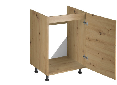 Armario móvil debajo del fregadero de la cocina