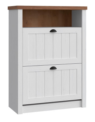 Armario de zapatos con puertas, armario de zapatos, mueble con doble tabique