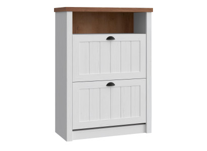 Armario de zapatos con puertas, armario de zapatos, mueble con doble tabique