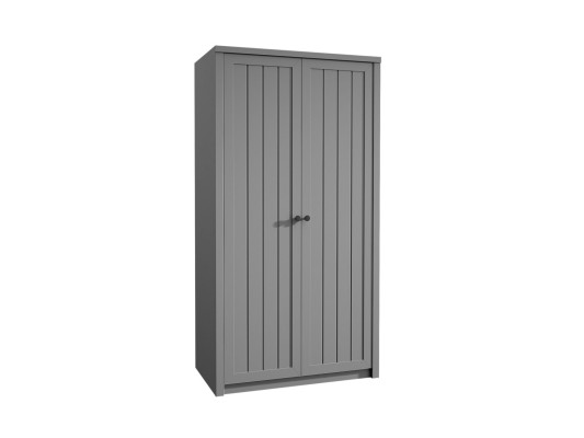 Armario textil con barra para ropa