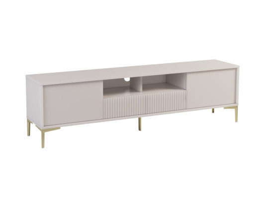 Mueble de TV móvil moderno en acero inoxidable