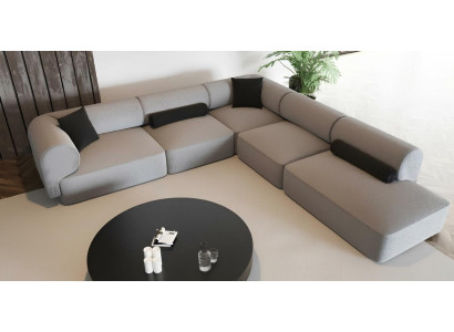 Sofá de esquina moderno y elegante para la sala