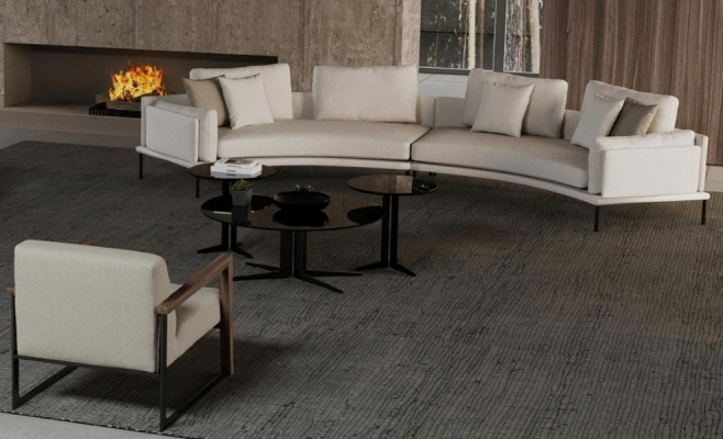 Sofá con sillón para la sala Estética de confort en cada línea