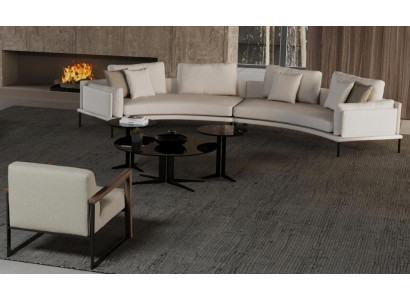 Sofá con sillón para la sala Estética de confort en cada línea