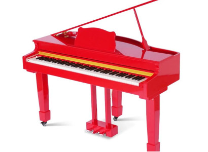 Piano digital rojo