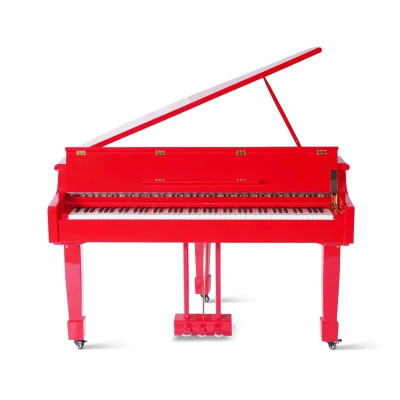 Piano digital rojo