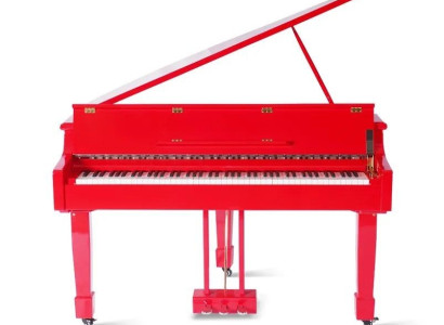 Piano digital rojo