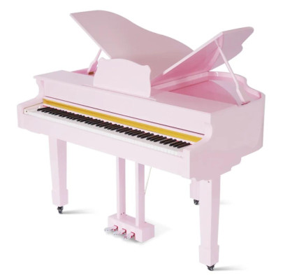 Piano digital en rosa brillante