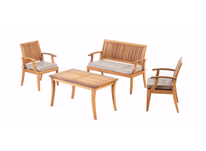 Conjunto de muebles para el jardín con comodidad y estilo para tu terraza
