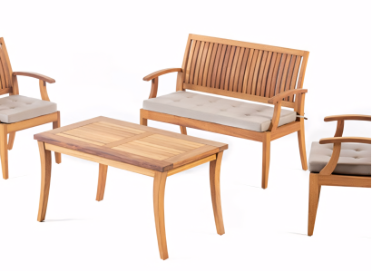 Conjunto de muebles para el jardín con comodidad y estilo para tu terraza