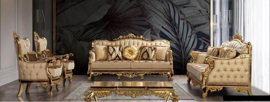 Sofá conjunto 3+3+1+1 Mesa de centro Sofá Sofás Sillón Juego de muebles de salón Set de sofás de 5 piezas