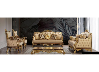 Sofá conjunto 3+3+1+1 Mesa de centro Sofá Sofás Sillón Juego de muebles de salón Set de sofás de 5 piezas