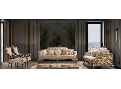Sofá 3+3+1+1 Mesa de centro Sofá Sofás Sillón Tela 225 cm Conjunto de 5 piezas