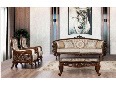 Sofá de lujo conjunto 3+1+1 asientos mesa de centro grupo sofá sillón sofás tela sofá.