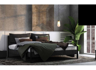 Cama doble, textil de hotel moderno de lujo, dormitorio de diseño de marco de cama.