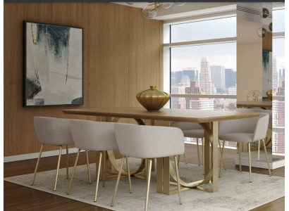 Sillas Sillón Silla de comedor Comedor Silla Tela Respaldo Madera Lujo Asiento Nuevo