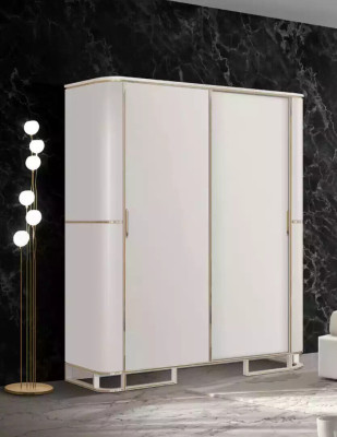 Cama 2x Mesitas de noche Cómoda Conjunto de dormitorio de 6 piezas Diseño Lujo nuevo