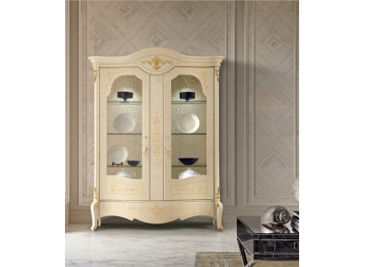 Vitrina Muebles de lujo italianos Vitrinas Armario de cómoda de vidrio Diseño de armario
