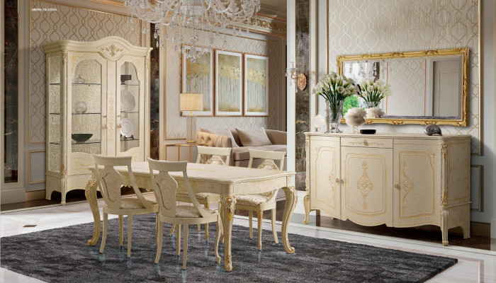 Vitrina Muebles de lujo italianos Vitrinas Armario de cómoda de vidrio Diseño de armario